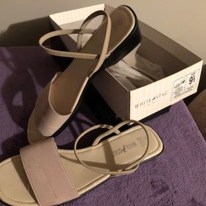 White Stag Taupe Sandal Sz 9 1/2